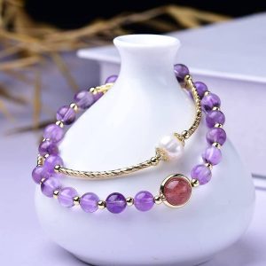 Amethyst Crystal Feng Shui Bracelet