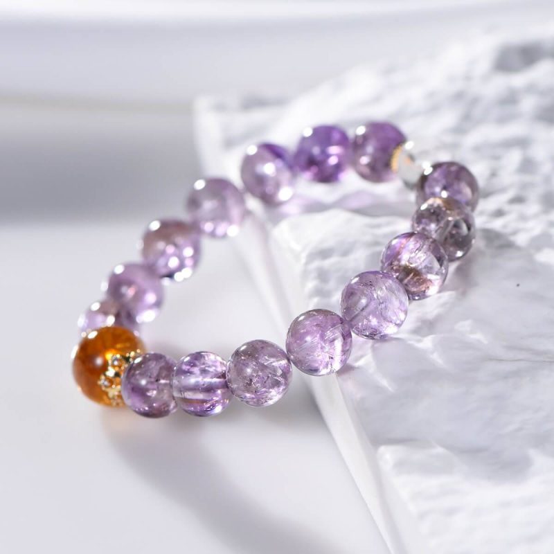 Azeztulite Amethyst Feng Shui Bracelets