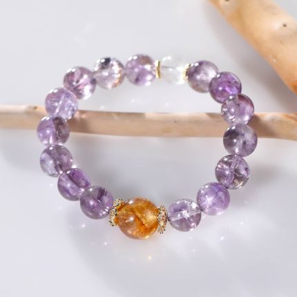 Azeztulite Amethyst Feng Shui Bracelets