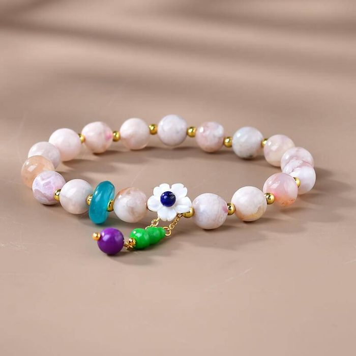 Blossom Agate Feng Shui Bralecet