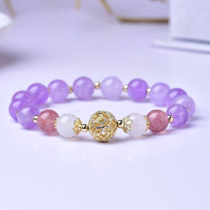 Lavender Amethyst Shapeshifting Feng Shui Bracelet