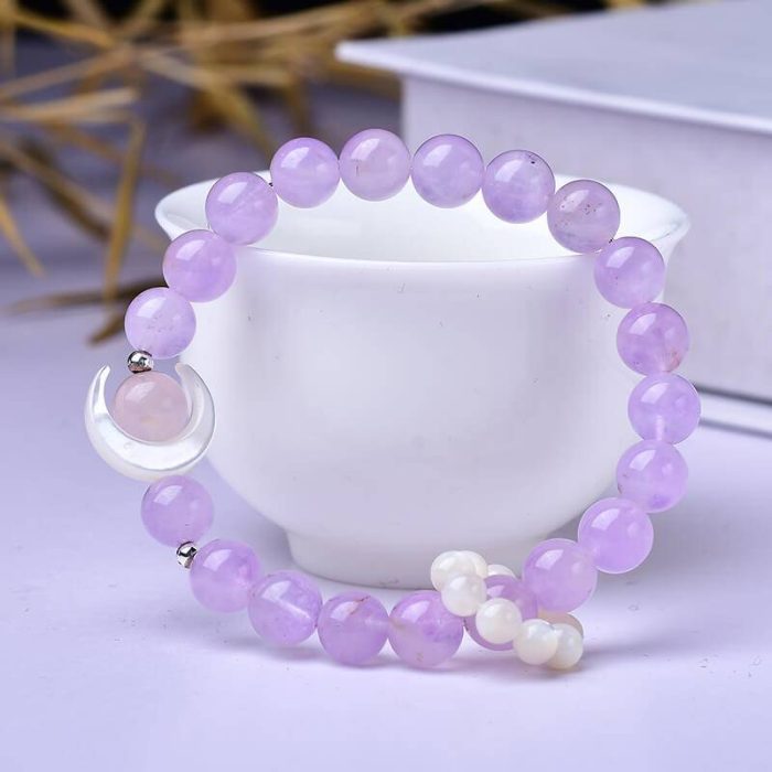 Lepidolite Crystal Feng Shui Bracelet