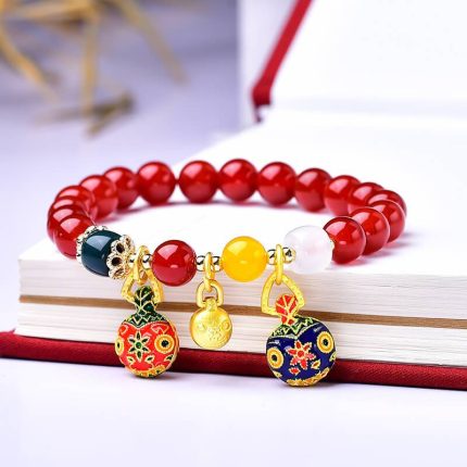 Red Agate Charm Barcelet, Feng Shui Bracelet