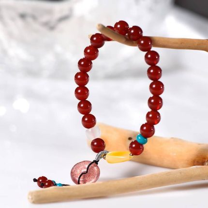 Red Agate Wealth Luck Bracelet