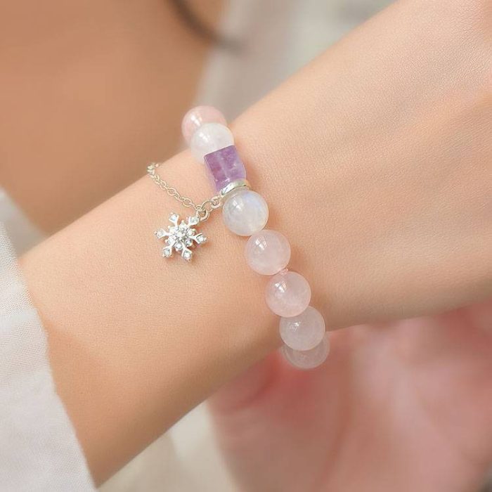 Rose Quartz Charm Feng Shui Bracelet