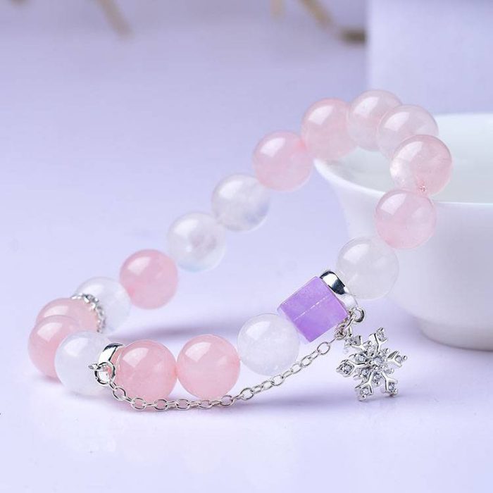 Rose Quartz Charm Feng Shui Bracelet