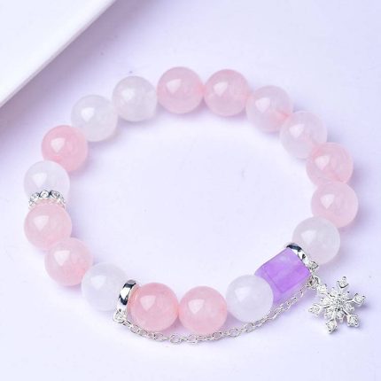 Rose Quartz Charm Feng Shui Bracelet