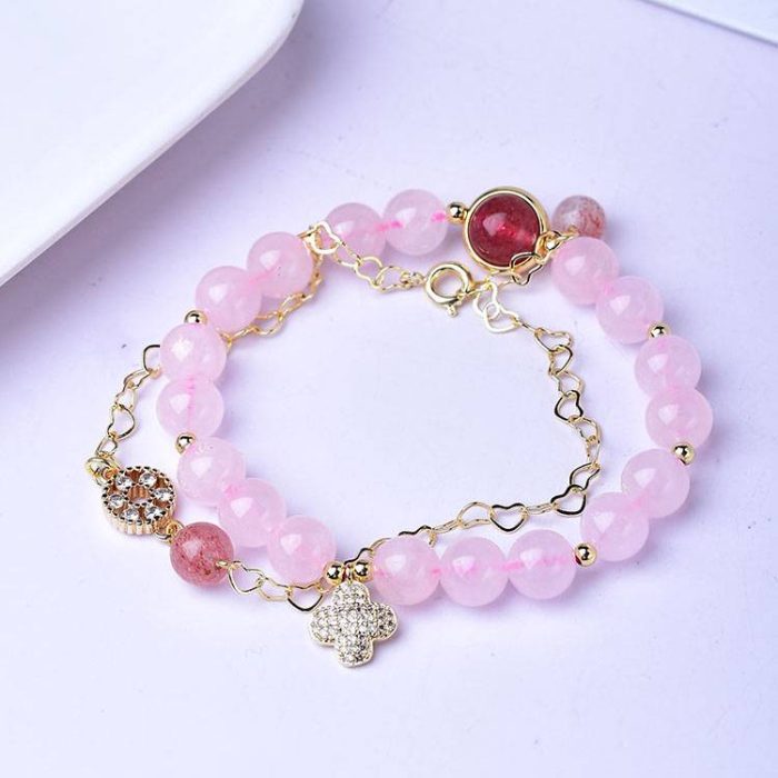 Rose&Strawberry Quartz