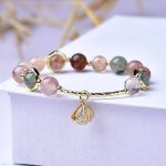 Rutilated Quartz Charm Feng Shui Bracelet