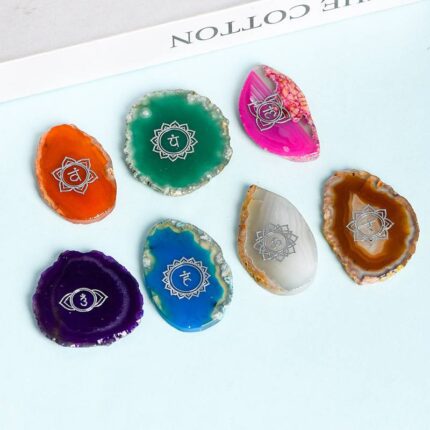 Seven Chakra agate,Feng Shui stone