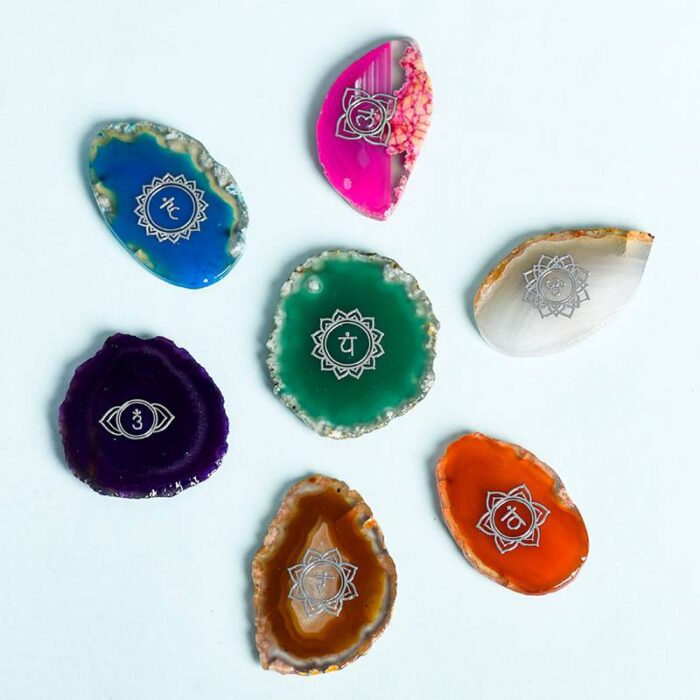 Seven Chakra agate,Feng Shui stone