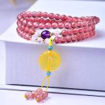 Strawberry Quartz Feng Shui Bracelet