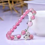 Strawberry Quartz Floral Feng Shui Bracelet