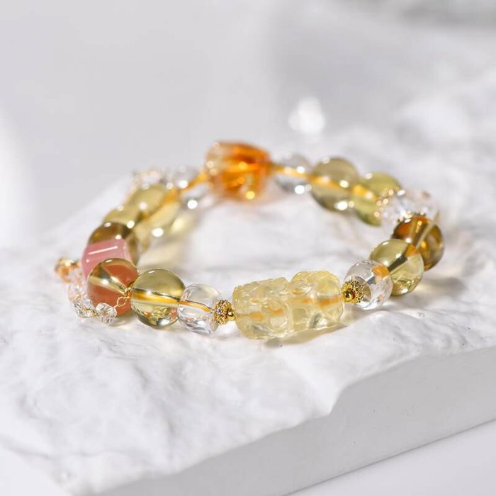 Yellow Crystal Feng Shui Bracelet