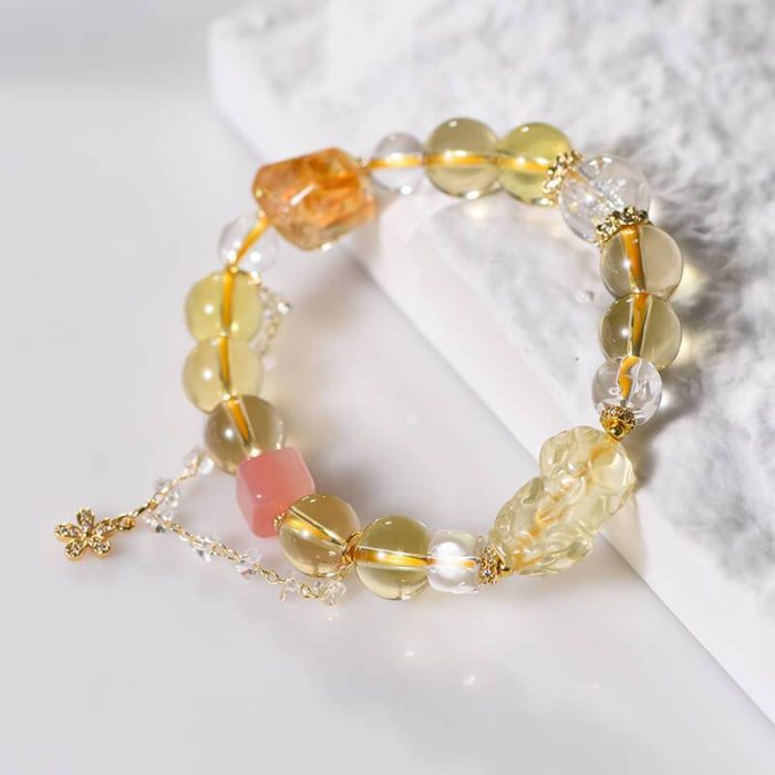 Yellow Crystal Feng Shui Bracelet