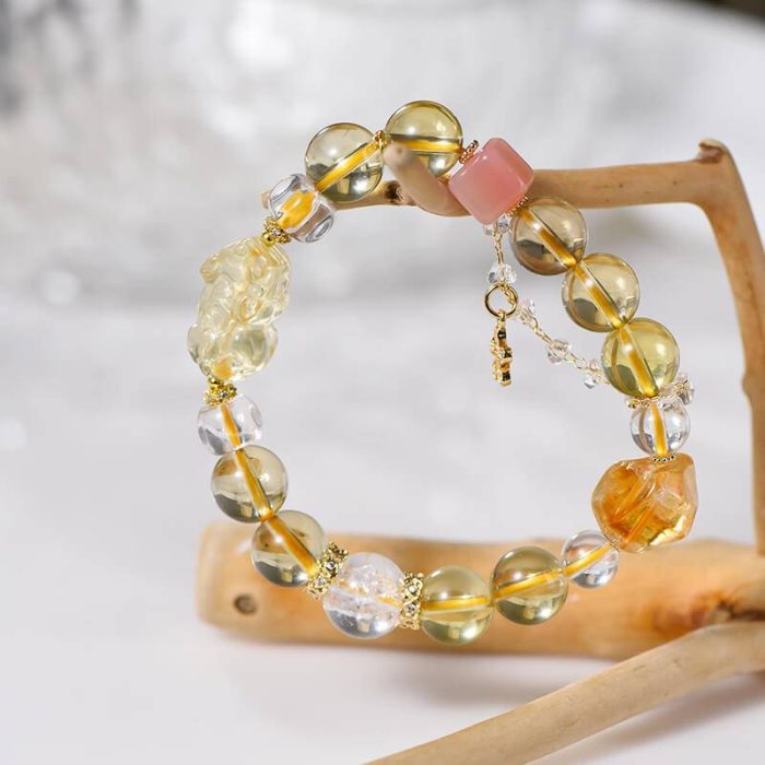 Yellow Crystal Feng Shui Bracelet