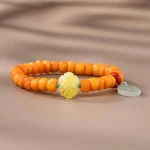 Hetian Jade, Natural Amber Bracelet