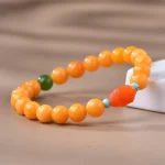 Hetian Jade, Natural Amber Bracelet