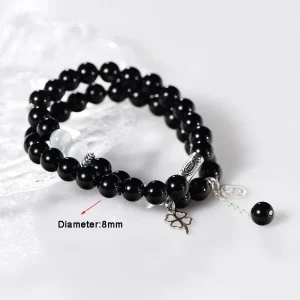 Natural Obsidian Feng Shui Bracelet
