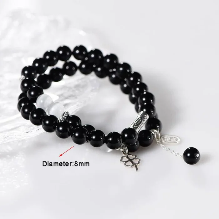 Natural Obsidian Feng Shui Bracelet
